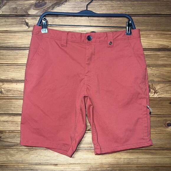 686 Everywhere Shorts Mens Size 30 Red Featherlight Collection Technical Utility - Picture 1 of 12